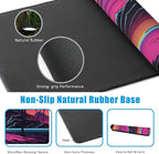 EOBKLAX Mouse Pad,Retro Sunset Desk Mat for Desktop,Desk Pad with Non-Slip Base and Stitched Edge,Extended Mousepad for Office and Home 35.4X15.7 Inch