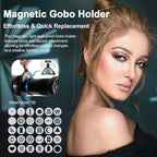 Bussi MG06 Max Optical Bowens Mount Snoot with 40 Gobos, 36° Lens Optical Snoot Spotlight for Photography Video Shape Light Studio,GOBO Light (Standard Bowens Mount)