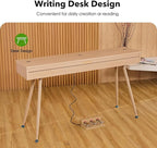KUMENG Digital Piano 88 Key Weighted Keyboard,Full-Size Desk Progressive Hammer-Action Electric Piano For Beginners, With Sheet Music Stand, Pedal,Power Adapter, Headphone Mode, Usb-Mid (Maple)