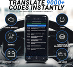 BlueDriver Bluetooth Pro OBDII Scan Tool for iPhone & Android - No Subscription Fee - OBD2 Car Scanner and Code Reader - Diagnose Check Engine, ABS, SRS, Airbag & 7000+ Issues on Vehicles 1996+