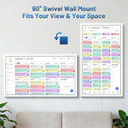 32 Inch Digital Calendar, Electronic Chore Chart, Smart Weekly and Monthly Planner 1920 * 1080P IPS Touchscreen Wall Calendar Rewards for Family Schedules, Meal Planning Gift