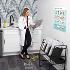 Line Leader 16-Device Mobile Charging Station | Steel Rolling Cart for Laptops, Tablets, & Chromebooks | Open Design with Dividers & UL-Certified Surge Protection | Portable Charging Stand (Black)