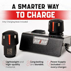 Artisan Power Dual Battery Charger for Andis PowerGroom | Best for AGR and BGR Series Clippers | Durable Connectors, LEDs Status and a Powerful DC Power Supply | Charges 2 Batteries at Once