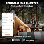 Jackery Explorer 1000 v2 Portable Power Station,1070Wh LiFePO4 Battery,1500W AC/100W USB-C Output, 1 Hr Fast Charge, Solar Generator for Camping,Emergency, RV, Off-Grid Living(Solar Panel Optional)