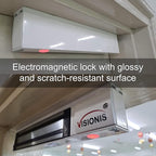 Visionis VS-VISML600LED-WH Indoor 600lbs White Electromagnetic Lock with LED Sensor for Door Access Control