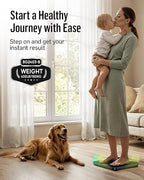 RunStar Digital Bathroom Scale for Body Weight, 400lb, with High Precision, Clear LED Backlight Display, Accurate Scale with 6mm Tempered Glass