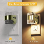 L LOHAS LED 2 Pack 3CCT Night Lights Plug into Wall, 3000K/4000k/5000K Adjustable Color Temperature Night Light,Bubble Nightlight with Dusk to Dawn Sensor for Rooms Bathroom Hallway