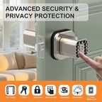 Richelock IU52 Double-Sided Keypad Door Lock, All-Weather, Fully Waterproof Keyless Entry with Dual-Sided Programmable Codes, Same Key Both Sides for Outdoor, Indoor, Gate & Fence