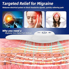 Electric Headache Migraine Relief Head Massager Rechargeable TENS Units Digital Pain Relieve Device Head Cap Prophylactic Treatment for Migraine Headband for Deep Relaxation and Stress Relief
