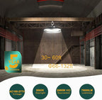 ACOHOOK 500W LED High Bay Light AC100-277V High Bay LED Light 5000K 75000LM UFO LED Lights with US Plug Suit for 30-60FT Height-𝟓𝐘𝐫𝐬 𝐖𝐚𝐫𝐫𝐚𝐧𝐭𝐲-3Pack