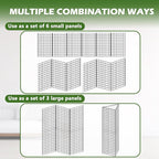 Koretech Grid Wall Panels 3 Pcs, Commercial Grade Gridwall Panels, Metal Grid Wall Panel Display Stand, You Can DIY 6 Pack 2'x3' or 3 Pack 2'x6' (Black)
