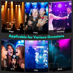 Sklydron RGB Stage Par Can Light with Light Strip-90W LED Stage Lighting with Remote,DMX512 Sound Activated & Auto Strobe Jump Modes Uplights for Bands Events Church Wedding DJ Party & Stage Show