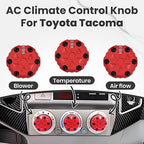 2nd Gen Tacoma Accessories AC Knob Upgrade - 2005,2006,2007,2008,2009,2010,2011,2012,2013,2014,2015 Tacoma Climate Control Dial Mods Set - 2nd Gen Tacoma Mods - for Toyota Interior Replacement Kit