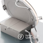 INFIBRITE 6 in Slim Recessed LED Downlight with Night Light 5CCT Selectable White New Construction 12 Watt 1050LM Triac Dimmable 24 Pack
