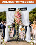 DEMEGA 360° Foldable Grid Wall Panel, Three 6' x 4.25' Ft Double Side Gridwall Display Stand with Notice board, Heavy Duty Sturdy Floorstanding Wire Grid Rack, Movable Wheel for Retail Art Craft Fairs