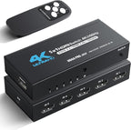[Upgrade] NEWCARE 4K@60Hz HDMI Switch 5 in 1 Out with Type-C Charging Cable, HDMI Switcher with IR Remote,5 Port HDMI Selector Box Support HDMI 2.0, Compatible with TV PS5/4 Xbox Laptops PC Projector