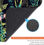 Armanza Square Mouse Pad Midnight Flowers,Personalized Premium-Textured Custom Mouse Mat Design,Washable Mousepad Cloth,Non-Slip Rubber Base Computer Mouse Pads for Wireless Mouse