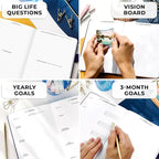 Clever Fox Planner Premium Edition – Undated Luxurious Weekly & Monthly Planner to Increase Productivity and Hit Your Goals – Organizer – Start Anytime, A5, Lasts 1 Year, Purple (Weekly)