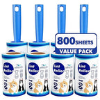 Lint Rollers for Pet Hair Extra Sticky, 800 Sheets Mega Value Set Lint Rollers for Pet Hair Removal, Dog and Cat Lint Remover for Clothes, Furniture, Carpet