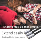 sovunis 3.5mm Stereo Audio Splitter Cable, Gold Plated 3.5mm (1/8") TRS 1 Male to 3 Female 3-Way Stereo Aux Splitter 1 Input 3 Output Stereo Audio Distributor Cable (3-Pole)