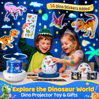 Dinosaur Toys for Kids 3-5 | 15 Sleeping Sounds+12HD Films+7 Colors+360°Rotating | Easter Dinosaur Egg Light Dinosaurs Primal Hatch Boy Toys for Boys Star Projector Sound Machine Egg Light for Nursery