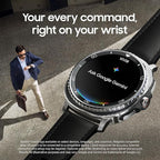 Samsung Galaxy Watch 8 Classic (2025) 46mm Bluetooth Smartwatch, Cushion Design, Rotating Bezel, Quick Button, Sleep Coaching, Running Coach, Energy Score, White [US Version, 2 Yr Warranty]
