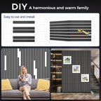BSHEAD 16 Pack 2-Layer Fold Soundproof Wall Panels, 12 x 12 x 0.43 in Large Sound Proof Foam Panels for Walls, High Density, 3D Acoustic Panels,Artistic Noise Dampening Panels Black&White