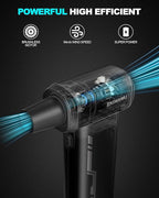 ZAOWAWU Electric Air Duster - 150000RPM Keyboard Duster for PC Cleaning, Cordless Compressed Air Duster Replaces Canned Air, 3-Gear Rechargeable Electronics Cleaner for Laptop, Car, Home & Office