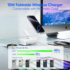 11-in-1 Charging Station USB-C Power Strip, 300W USB C Charger Block, 2AC Outlets 8USB Ports(4USB-C) Surge Protector, 5FT Flat Plug Extension Cord, PD110W Desktop Fast Charging for Home Office, White