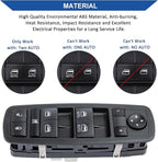 Obaee Master Power Window Switch Front Left Driver Side Compatible with Jeep Grand Cherokee Dodge Durango 2016 2017 2018 2019 2020 2021, Replace OEM 68289802AB
