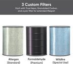 Wyze Air Purifier with Formaldehyde Filter (Premium), for Home, 21db Quiet, HEPA 13, Elimination of common pollutants, Remove formaldehyde, Odors, Smoke, Pollen, Dust, Smart WiFi Alexa Google, Black
