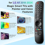 Universal for LG-TV-Magic-Remote-Control-Replacement UHD OLED QNED NanoCell MiniLED C1 C2 C3 C4 4K 8K Smart TVs,MR23GA with Pointer and Voice Function 2018-2024