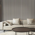 Art3d 8-Pack WPC Wood Slat Wall Panel for Interior Décor, 3D Wood Fluted Acoustic Paneling for Living Room Bedroom Home & Office Accent Wall Decor - 96 x 6 Inch Oak