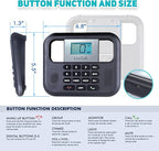 UniTalk Wireless Intercoms for Home & Office, Two-Way Real-time Full-Duplex Voice System with Offline Voice Control,Group Call & Monitor Function, Clear Sound, Long Range Up to 1/4 Mile (UT-001-1F1P)