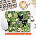 Armanza Square Mouse Pad Cute Cats,Personalized Premium-Textured Custom Mouse Mat Design,Washable Mousepad Lycra Cloth,Non-Slip Rubber Base Computer Mouse Pads for Wireless Mouse