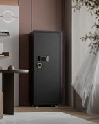 TIGERKING 17.6 Cu Ft Extra Large Home Security Safe – Touchscreen Lock, Heavy-Duty Steel Construction, Internal Compartment, Jewelry & Luxury Items, Ideal for Home or Office (Black, Classic Style)