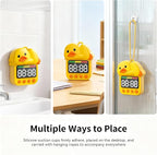 Doli Yearning Duck Shower Timer for Kids Waterproof Quacking Shower Clock Bathroom Magnetic Charging