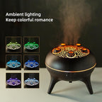 Essential Oil Diffuser 250ML,Jellyfish Diffuser Air Humidifiers Sound Pickup Ultrasonic Aromatherapy Diffuser Remote Control 7 Color Lights for Home Bedroom Office Hotel (Brown Color)
