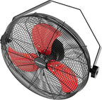 2600 CFM 14 inch Outdoor High Velocity Wall Mounted Fan, 3-Speed Metal Fans with IP44 Enclosure Motor, Industrial Grade Weatherproof Wall Fan for Patio, Greenhouse, Garage, and Gazebo