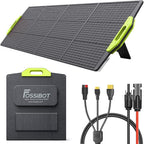 FOSSiBOT F2400 Portable Power Station 2400W, 2048Wh LiFePO4 Battery Backup/6 x 110V AC 2400W Outlets (4800W Peak), 16 Ports, 1.5H Fast Charging, LED Solar Generator for Home Use Camping RV Emergency