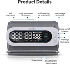 Checkme Rechargeable Blood Pressure Monitor, Automatic Upper Arm BP Machine, Large Clear Numbers, Voice Broadcast, 2-User Mode, 2x199 Memories, Large Cuff, Unlimited Cloud Storage via Bluetooth APP