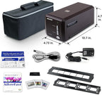 Plustek OpticFilm 8300i Ai Film Scanner - Converts 35mm Film & Slide into Digital, Bundle SilverFast Ai Studio 9 + QuickScan Plus, Include Advanced IT8 Calibration Target (3 Slide)