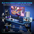 SANSUI Gaming Monitor, 24.5" 300hz 240hz FHD 1080P 1ms FPS PC Monitor Gaming, HDR, FreeSync, DisplayPort x2 HDMI x2, Fast IPS, 120% sRGB, Audio Jack, VESA Support, Desktop Compatible(ES-G25X1 PRO)