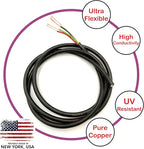 NATIONAL Wire & Cable – 18 AWG 4-Conductor Premium Copper Wire, 25 ft, Stranded | Made in USA, Flexible Jacket | LED Strips, Electronics, Low Voltage, DIY Projects, Indoor and Outdoor Use