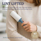 Farberware Fabric Shaver & Lint Remover Set – Battery Operated Sweater Shaver with Triple Blades and Extra Sticky Roller for Pet Hair, Fuzz & Pilling on Clothes, Upholstery & Bedding
