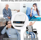 LIOTOIN Caregiver Pager Wireless Call Button Call Bell Call Light Alert Button for Home/Elderly/Patients/Disabled Nurse Alert System Emergency Button 3 Plugin Receivers 5 Waterproof Transmitters