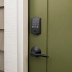 Schlage Arrive WiFi Deadbolt Smart Lock, Keyless Entry Door Lock with Camelot Trim, Matte Black, Compatible with Alexa and Google, BE459WB CAM 622