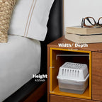 HUMYDRY Moisture Absorber Dehumidifier for Home, Compact Pack of 1 Device of 8.8 Oz With 3 Pre Measured Refills, Fragrance Free Humidity Absorber For Closets Bathroom Bedroom, Ideal For Small Spaces
