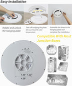 6pack 12 Inch Flush Mount Ceiling Light, 24w Led Ceiling Light, 3000k/4000k/6000k Selectable 2520lm Ceiling Lights, Super Slim Led Light Fixture For Bedroom Kitchen Living Dining Room Office (White)