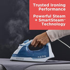 BLACK+DECKER Easy Steam Compact Iron for Clothes, Automatic Shutoff, Nonstick Plate, Light Weight, 1200 Watts